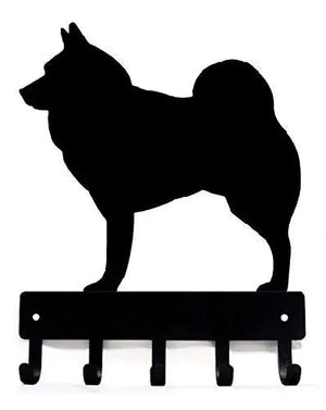 Norwegian Elkhound Dog Key Rack/ Leash Hanger