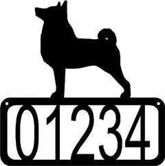 Norwegian Buhund Dog House Address Sign