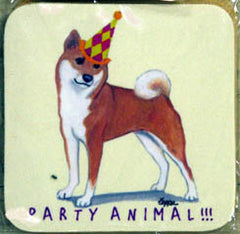 Fur Children Party Animal Coasters - Shiba Inu (PC0404125)