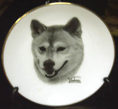 Mini Best In Show 4in Porcelain Plate - Shiba Inu