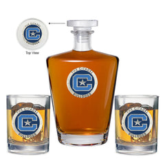 The Citadel Royal Decanter with 2 Glasses