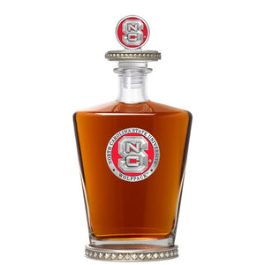 North Carolina State University Royal Decanter w/ 3D Top-Diamond Accents