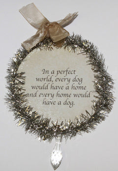 Rudolph & Me Dog Christmas Ornament - Basset Hound (GW12) - Back