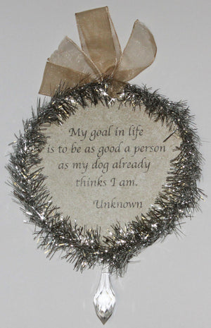 Rudolph & Me Dog Christmas Ornament - Labrador Retriever (GW31) - Back