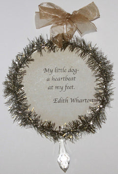 Rudolph & Me Dog Christmas Ornament - Poodle (GW36) - Back