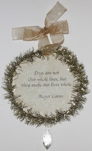 Rudolph & Me Dog Christmas Ornament - Pug (GW37) - Back