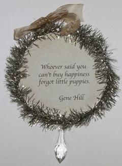 Rudolph & Me Dog Christmas Ornament - Shar Pei (GW41) - Back