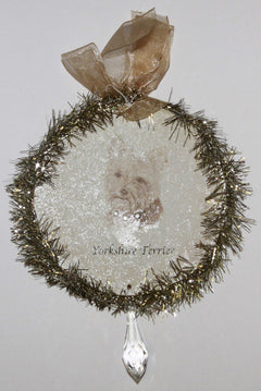 Rudolph & Me Dog Christmas Ornament - Yorkshire Terrier (Yorkie) (GW47) - Front
