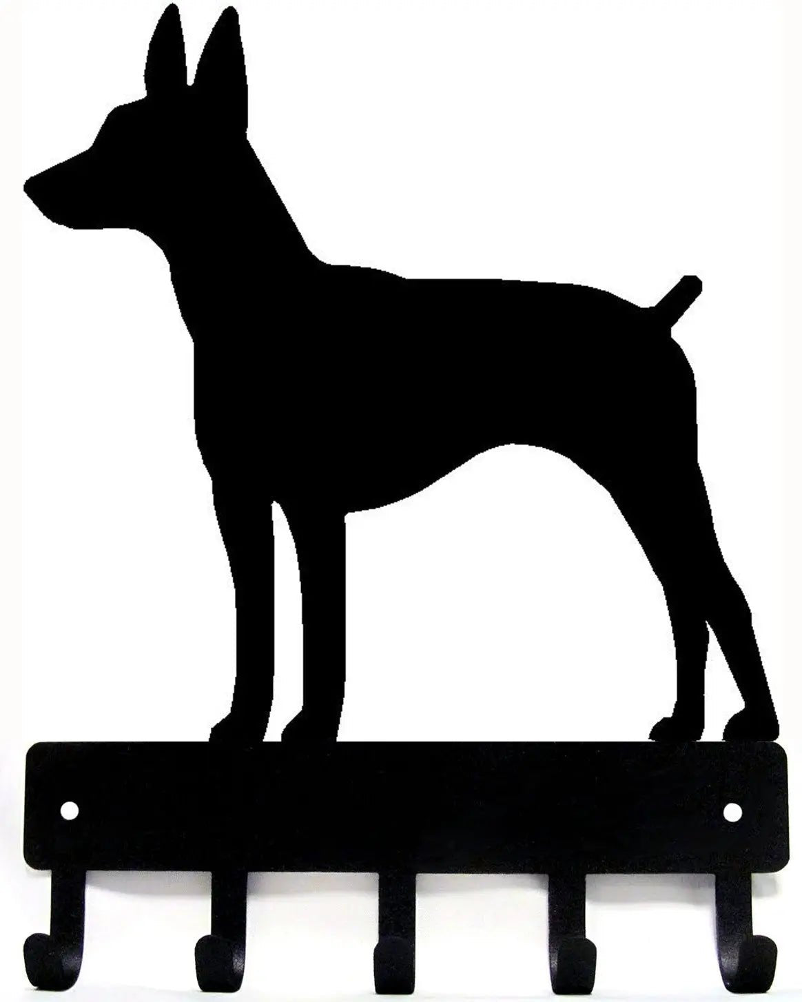 Rat Terrier Dog Key Rack/ Leash Hanger