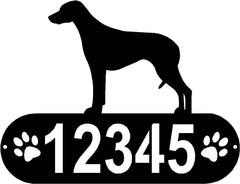 Rhodesian Ridgeback Dog PAWS House Address Sign or Name Plaque