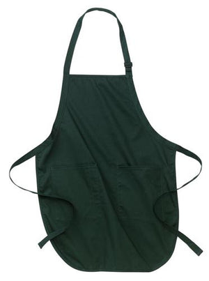 Port Authority Full Length Apron with Pockets - Hunter Green