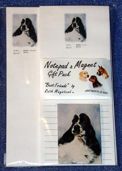 Ruth Maystead Gift Pack - Cocker Spaniel (Black & White) (SPC4)
