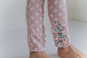 3 Tiered Sand Floral Pant Set