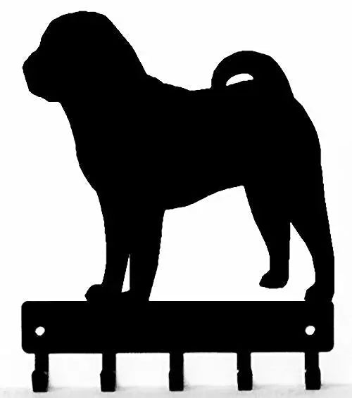 Shar Pei Dog Key Rack/ Leash Hanger