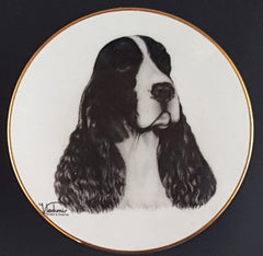 Mini Best In Show 4in Porcelain Plate - Springer Spaniel (016 Springer)