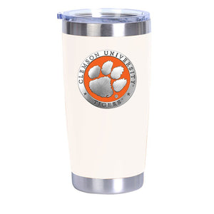 Clemson University Chrome Thermal Drink, 20 oz