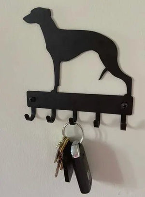 Whippet Dog Key Rack/ Leash Hanger