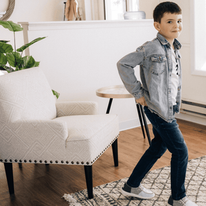 Raw Hem Denim Jean Jacket - Child