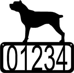Cane Corso Dog House Address Sign