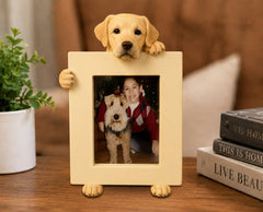 Yellow Labrador Retriever (2 1/2x3 1/2) Small Photo Picture Ceramic Frame from E&S Imports