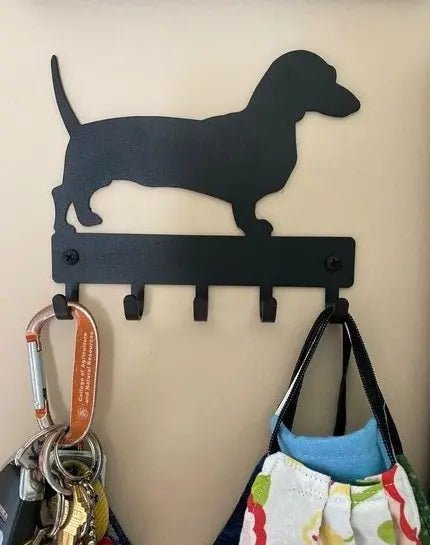 Dachshund Key Holder and Leash Hanger