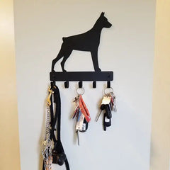 Doberman Pinscher Key Holder & Leash Hanger