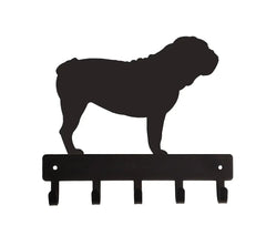 English Bulldog Dog Key Rack/ Leash Hanger