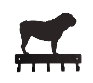 English Bulldog Dog Key Rack/ Leash Hanger
