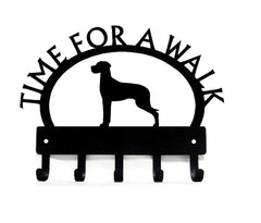 Great Dane TIME FOR A WALK Dog Key Rack & Leash Holder