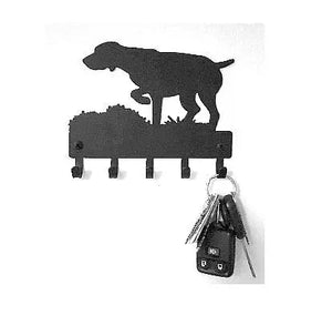 GSP on Point - Dog Key Rack/ Leash Hanger - German Shorthaired Pointer