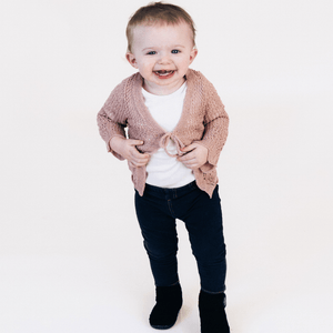 Crochet Bell Sleeve Cardigan- Infant