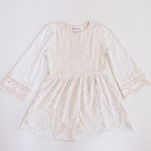 Ivory Lace Mommy & Me Dress - Child