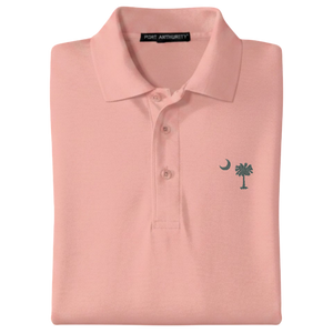 Palmetto Moon Polo Shirt - Light Pink (Available in Different Thread Colors)