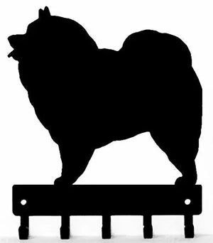 Keeshond Dog Key Rack/ Leash Hanger