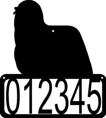 Komondor Dog House Address Sign