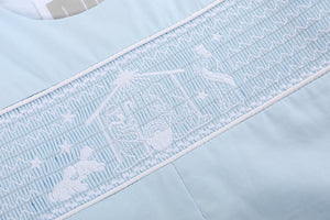 Light Blue Nativity Longall