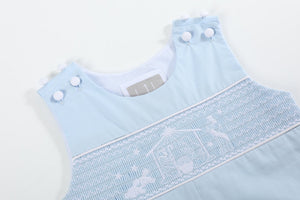Light Blue Nativity Longall