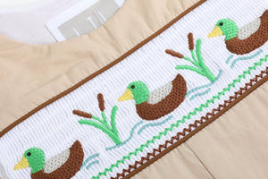 Light Brown Mallard Smocked Longall