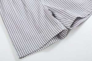 Light Gray Mallard Smocked Shirt and Shorts