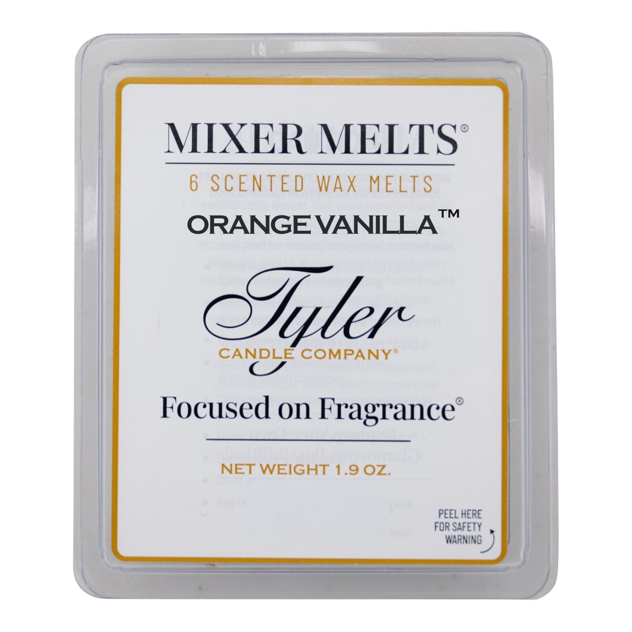 Tyler Candle Company Mixer Melt - Orange Vanilla