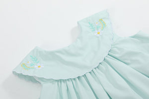 Misty Blue Fuzzy Chickies Dress
