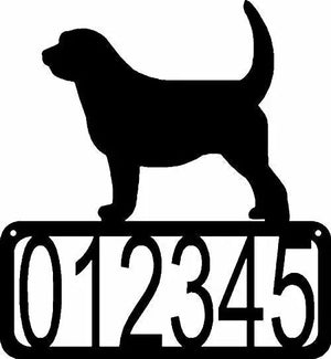 Otterhound Dog House Address Sign