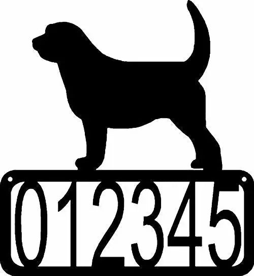 Otterhound Dog House Address Sign