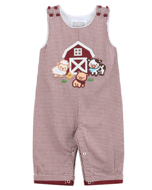 Red and Cream Gingham Farm Longall