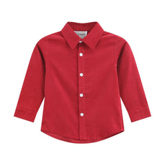 Red Corduroy Dress Shirt