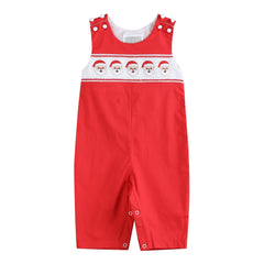 Red Santa Smocked Longall