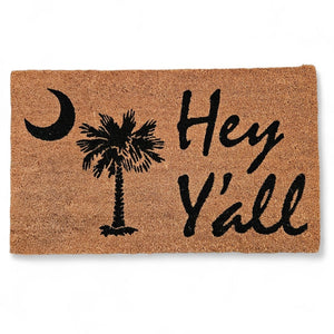 18x30-in-coir-welcome-doormat-hey-yall-with-palmetto-moon-south-carolina-sc-flag-logo