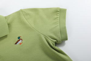 Sage Green Mallard Polo Shirt