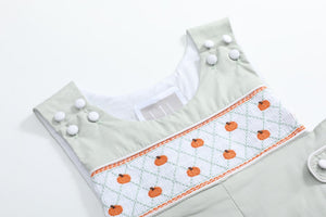 Sage Green Pumpkin Smocked Longall