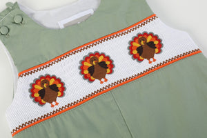 Sage Green Turkey Smocked Longall